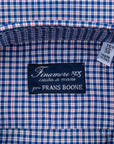 Finamore Gaeta Fit Collo Sergio Piccolo Quadretto Blu Rosso
