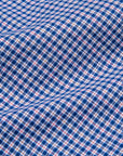 Finamore Gaeta Fit Collo Sergio Piccolo Quadretto Blu Rosso