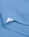 Finamore Gaeta Fit Collo Sergio Chambray Blu Chiaro