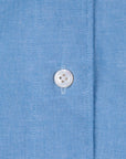 Finamore Gaeta Fit Collo Sergio Chambray Blu Chiaro