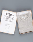 Merz B Schwanen 1950's Crew Neck Tee Grey Melange