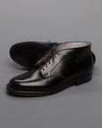Alden x Frans Boone 6 eyes chukka in black cordovan