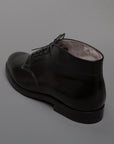 Alden x Frans Boone 6 eyes chukka in black cordovan