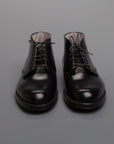 Alden x Frans Boone 6 eyes chukka in black cordovan