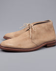 Alden chukka in unlined dark tan suede