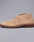 Alden chukka in unlined dark tan suede