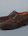 Alden dover pattern dark brown suede NST blutcher