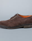 Alden dover pattern dark brown suede NST blutcher