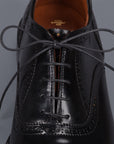 Alden black cordovan straight "strait" tip