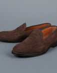 Alden Mocha kid suede loafer on flex sole