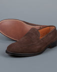 Alden Mocha kid suede loafer on flex sole