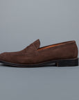 Alden Mocha kid suede loafer on flex sole