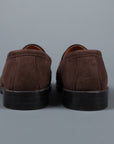 Alden Mocha kid suede loafer on flex sole