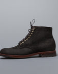 Alden x Frans Boone 379x boots in waxed earth reverse chamois