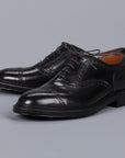 Alden black cordovan straight "strait" tip