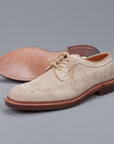 Alden Milkshake suede longwing blucher