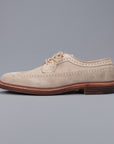 Alden Milkshake suede longwing blucher