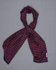Alex Begg Wispy woven stole cashmere Gill in Red
