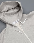 Comme des Garçons PLAY Zip hooded sweatshirt grey