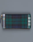 Comme des Garçons Wallet Tartan Wool Patchwork Mid Green