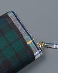 Comme des Garçons Wallet Tartan Wool Patchwork Mid Green