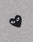 Comme des Garçons PLAY Longsleeve Tee Black Heart Grey melange