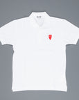 Comme des Garçons PLAY polo shirt long heart White
