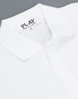 Comme des Garçons PLAY polo shirt long heart White