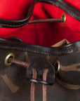 Croots Drawstring rucksack Waxed Camouflage