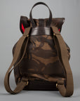 Croots Drawstring rucksack Waxed Camouflage