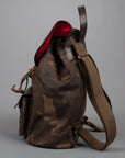 Croots Drawstring rucksack Waxed Camouflage