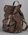 Croots Drawstring rucksack Waxed Camouflage