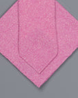 Drake's Cashmere Tie untipped & Pocket Square Match light pink melange