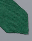 Drake's untipped tie wool/cashmere/silk blend green