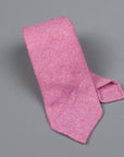 Drake's Cashmere Tie untipped light pink melange