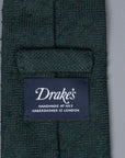 Drakes untipped basketweave tie in shantung silk Bottle