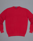 Drumohr Cotton Crew Neck Rosso