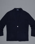 Drumohr Cotton Cardigan Blue Notte