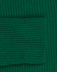 The Elder Statesman 100% cashmere medium ribbed crew Kelly Green