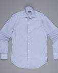 Finamore Milano collo Eduardo Bengal Stripe shirt blue