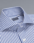 Finamore Milano collo Eduardo Bengal Stripe shirt blue
