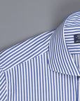 Finamore Milano collo Eduardo Bengal Stripe shirt blue