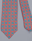 Finamore cravatta sette pieghe red print