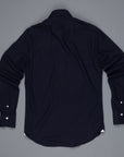 Finamore Esclusiva Milano shirt twill Eduardo collo navy