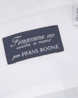 Finamore Milano Esclusiva shirt white poplin eduardo collar