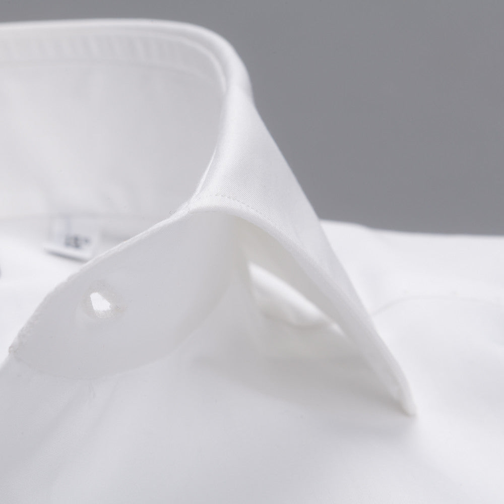 Finamore Milano Esclusiva shirt white poplin eduardo collar