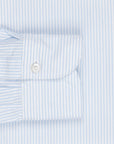 Finamore Gaeta Shirt Sergio Collar Blue Pencil Stripe