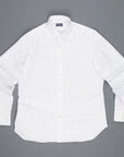 Finamore Gaeta Fit Collo Lucio in Voyage cotton by Alumo white
