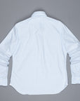 Finamore Gaeta shirt Sergio collar brushed oxford blue