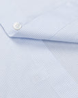 Finamore Milano shirt light blue graph check Collo Eduardo